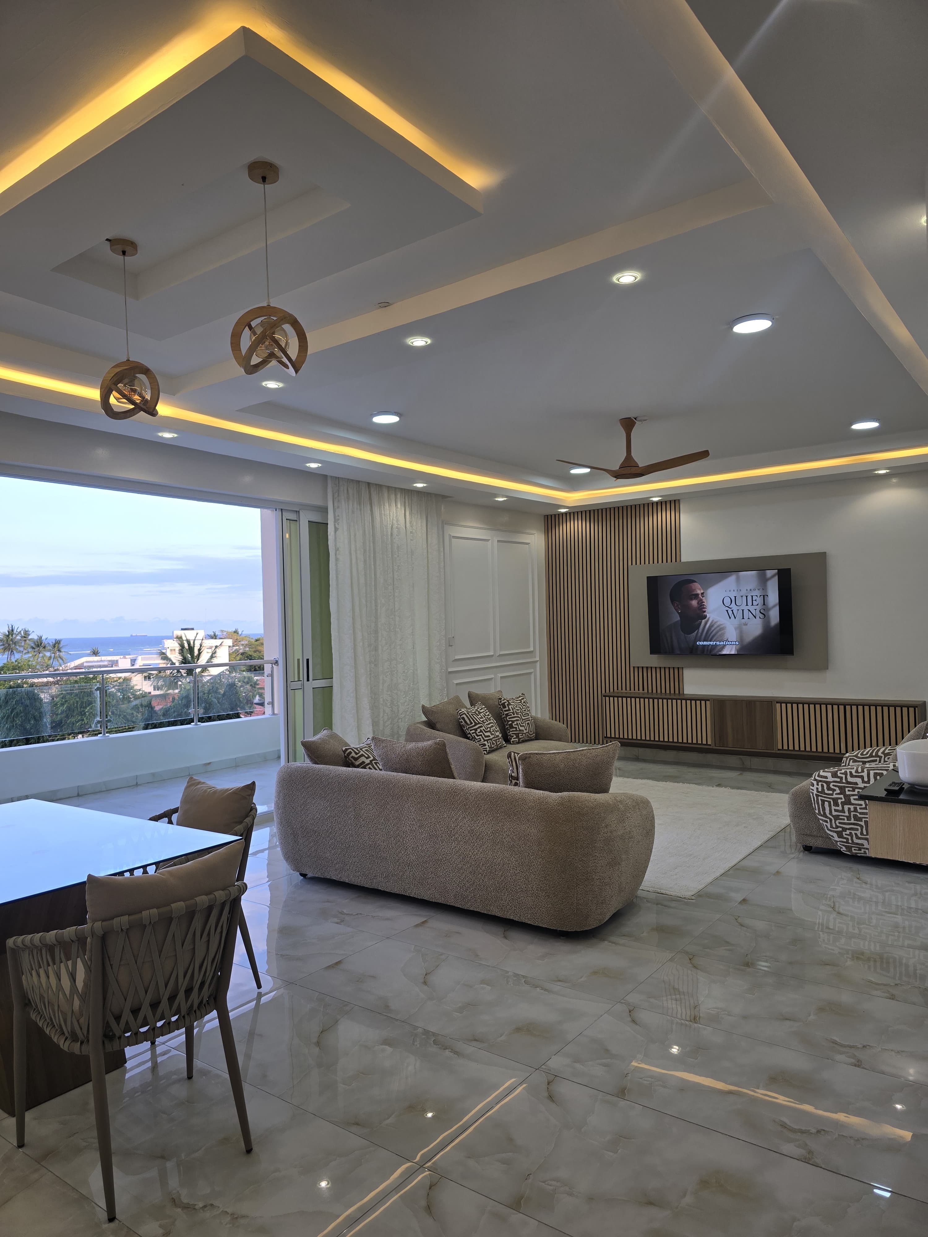 3 Bedroom Beachfront Apartment in Nyali